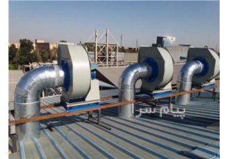 کهن تهویه.کانال سازی  کولر هود صنعتی دریچه بازدید زیر فن کوئل  برزنت کانال ساز