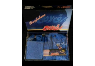 ست 4 تکه حوله پالتویی برق لامع (آکبند - نو)