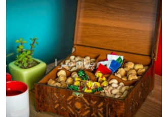 جعبه چوبی تزئینی آجیل و خشکبار در تهران چرا باکس آجیل چوبی در بسته بندی