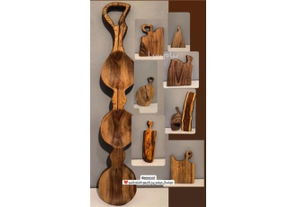 محصولات چوبی روستیک دست ساز چوب رزین