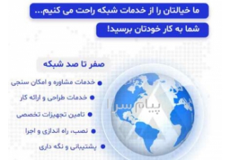 نصب و راه اندازی شبکه های کامپیوتری در شیراز راه اندازی پسیو و اکتیو