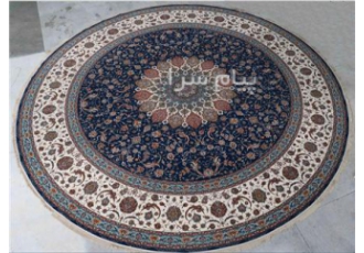 فرش ماشینی گرد بزرگ در کاشان فرش ماشینی گرد با قطر دلخواه 3 4 5 و متر