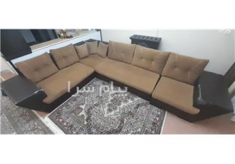 مبل ال ۷ نفره در قاین شیک و کم جا نیاز به تعمیر فقط قسمت دسته ها