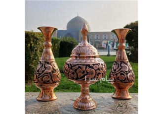 ظروف مسی در خمینی شهر سلام خدمت هنردوستان فروش تمام ظروف قلم زنی و چکشی