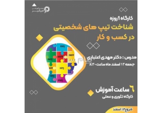 کارگاه یک روزه شناخت تیپ های شخصیت در کسب و کار در اصفهان مجتمع آموزشی