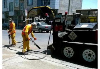 درزگیری آسفالت در تمام ایران در تهران درزگیری تمامی ترک های آسفالت سطح