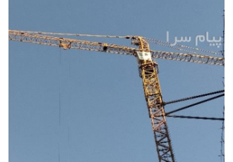 تاورکربن potain ۷۴۴ ده تن یک دستگاه تاورکربن مارک potain مدل744 سال