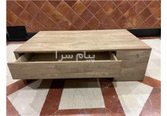 میز جلو مبلی در حد نو در تهران میز جلو مبلی در حد نو چوب ان دی اف درجه