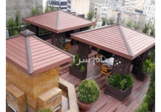 آلاچیق و سایبان با چوب پلاست