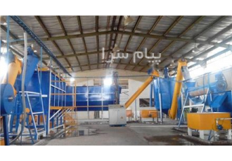 دستگاه خط بازیافت پت هات واش اسیاب پلاستیک هاتواش
