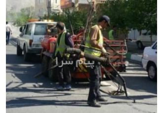 اجرای درزگیری آسفالت اجرای درزگیری ترک های آسفالت در سطح بزرگراه ها