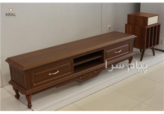 فروش میز تلویزیون کرال استند مدل کلاسیک در چهاردانگه میز تلویزیون کرال