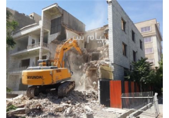 پیمانکاری حبیبی تخریب ساختمان در کرج تخریب ساختمان بتنی کلنگی اسکلت