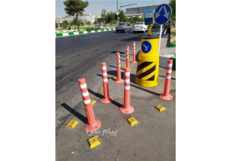 مانع خیابانی   بازار ترافیکی  مانع ترافیکی