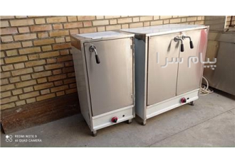 گرمخانه غذا تولید گرمخانه غذا برقی گازی 30 و 60 و100 و200 نفره تک درب
