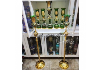 تولیدی کنار سالنی هیئت پایه بلند شمعدان مذهبی در تهران تولید لاله