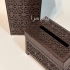 سطل زباله و باکس دستمال کاغذی در تهران سطل زباله چوبی همراه با باکس