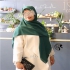روسری حریرکرپ در ساوه روسری قواره 130 سانت جنس حریرکرپ بدون طرح و ساده
