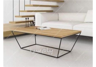 میز جلو مبلی مدل F۷۹ طول 90 عمق 60 ارتفاع 40 جنس MDF فلز با رنگ