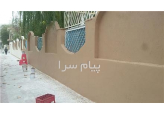 فروش کاهگل مصنوعی گاهگل ضدآب نمای کاهگلی اجرای نمای سنتی رنگ کاهگلی گل