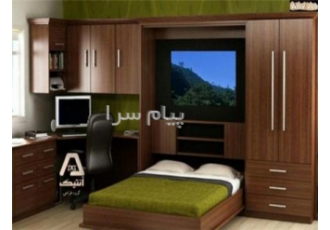 فروش تخت دیواری ( کمجا ) در تهران در اینجا نمونه ای از تخت های تاشوی