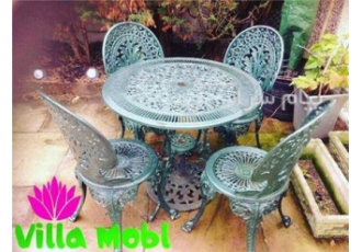 میز و صندلی باغی طاووسی