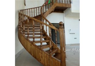 پله گرد چوبی در تبریز گروه صنعتی آذراستپ طراح و مجری انحصاری انواع پله