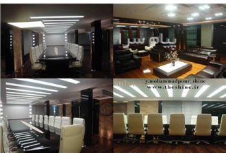 طراحی و اجرای واحد اداری آرمان تجارت در تهران طراحی و اجرای واحد اداری