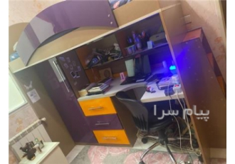 فروش سرویس اتاق خواب جوان در تهران سرویس خواب جوان طرح کمجا تخت و میز