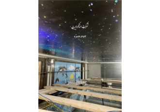نورپردازی سقف استخر در تهران نورپردازی با فیبر نوری وکریستال یکی از روش