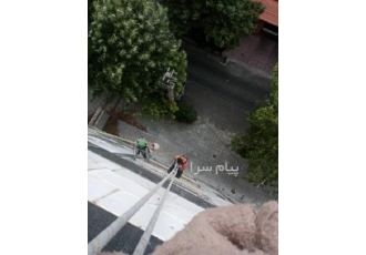 پیچ رولپلاک سنگ نما با طناب و بدون داربست