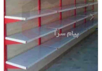 قفسه فلزی دیواری دست دوم در تهران قفسه فلزی در حد نو 10 عدد ستون و 24