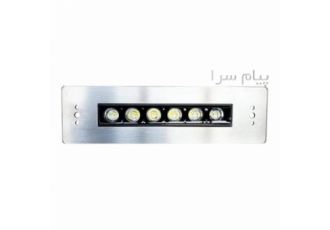 چراغ استخری 18 وات استیل لدمن طرح مستطیل