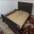 تخت دو نفره چوبی در ساری تخت دونفره چوبی تشکش تقریبا قابل استفاده هست