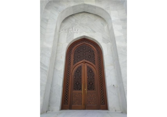 درب چوبی سنتی و مدرن مسجد لابی اماکن مذهبی در تهران ساخت درب چوبی