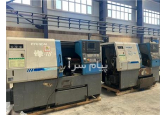 فروش تراش CNC هیوندای Hit ۱۸ در الوند دستگاه تراش cnc hyundai hit18 سال