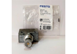 فروش شیر کنترل جریان یک طرفه FESTO در قزوین کد فنی GRA 1 4 B نوع شیر