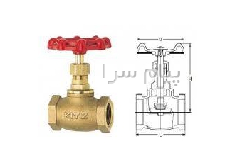 فروش شیر فلکه سوزنی کیتز اصل در تهران شیر فلکه سوزنی KITZ کلاس 100