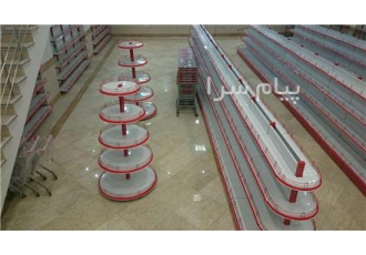 قفسه فروشگاهی هایپری و سوپری دیواری خودایست