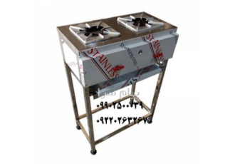 اجاق دو شعله خطی رستورانی در اصفهان اجاق دو شعله پایه دار صنعتی اجاق