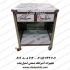 پیشخوان ویترینی میز زیر ترازو کانتر استیل فروشگاهی میز زیر ترازو