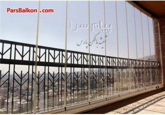 شیشه بالکن پارس- لوکس جام بالکن