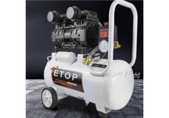 کمپرسور سایلنت ۲۵ لیتر ابعاد 51 52552 سانتی متر وزن 20 کیلو گرم فشار 8
