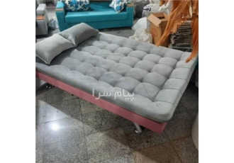 مبل تختخوابشو تخت خوابشو تخت شو در اصفهان بدنه تمامفلز تشک طبی