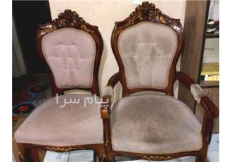 مبل ۹ نفره در شیراز مبل 9 نفره استیل که روکش و اسفنج آن به تازگی عوض