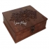 جعبه چوبی دمنوش و تیبک و خشکبار با طرح سنتی D۶۴ در تهران جعبه چوبی لوکس