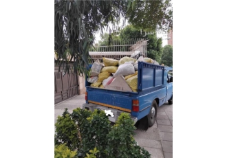 حمل نخاله توسط نیسان کمپرسی بادسان بابکت