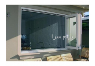 توری پلیسه ای پنجره upvc