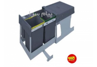 سطل آشغال ریلی کابینتی لینک به درب ۳ مخزنه پلاتین در اصفهان مشخصات 3