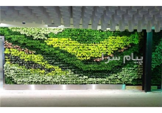 دیوار سبز green wall اجرای روف گاردن در تهران آکواگستر خلیج فارس